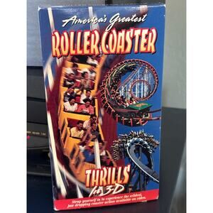 America’s greatest roller coaster thrills in 3-D with (2) 3-D glasses & insert